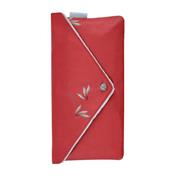 Mini parapluie femme rsistant au vent - Rouge  motifs - Pochette assortie
