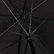 Parapluie tempête aérodynamique et réfléchissant - Double auvent - Résiste au vents de 100km/h -  Bordure réflechissante pour être visible la nuit- Noir