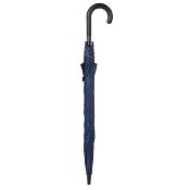 Automatique Grand parapluie golf - Resistant au vent - 105 cm de diamètre avec revêtement UV à l'intérieur - Manche en Bois - Bleu