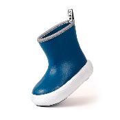 Bottines épaisses - Bottes de pluie pour enfants avec bordure réfléchissante - Semelle antidérapante - Bleu - Taille 24-25