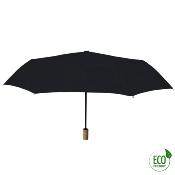 Parapluie pliant et écologique en plastique recyclé - Ouverture automatique - Noir