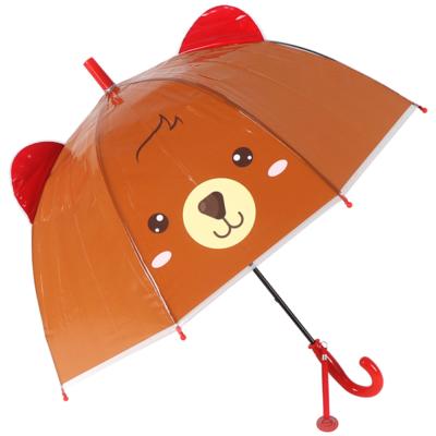 Parapluie cloche transparente fille - Ouverture automatique - Ours