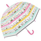 Parapluie cloche pour enfants - Rayures de lapin