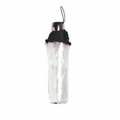 Parapluie pliant transparent pour femme - Bordure noire