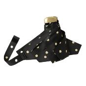 Mini parapluie pliant pour femme - Parapluie cinq plis - Ultra léger et compact - Motif à pois