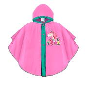 Poncho pour enfants de 3 à 6 ans - Bordure réfléchissante pour une visibilité nocturne - Licorne Rose