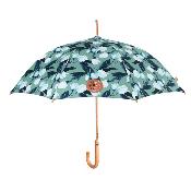 Parapluie écologique automatique - Toile en plastique recyclé et poignée en bois recyclé - Large protection de 102 CM de diamètre - Tulipes