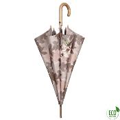 Parapluie écologique automatique - Fait de plastique recyclé - Large protection de 102 CM de diamètre - Motif orchidée