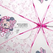 Automatique Parapluie cloche pour enfants - Parapluie fille - Manche rose - Minnie mouse