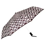 Parapluie pliant - automatique - motifs marron et ivoire
