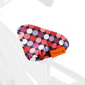 Housse de selle de vélo pour adolescents et adultes - Pastel à pois multiples