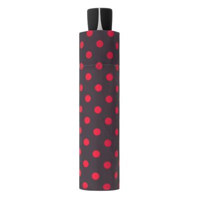 Parapluie pliant ultraléger et compact pour femme - Pois roses