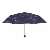Mini parapluie pliant pour femme - Système d'ouverture automatique - Rayures de lignes