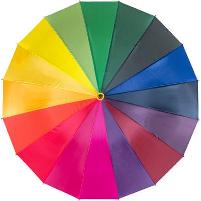 Grand parapluie golf imprimé arc en ciel - diamètre de 95 cm