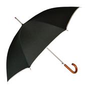 Parapluie droit - ouverture automatique - anthracite bordure ivoire