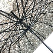 Parapluie long pour femme - Parapluie pagode - Imprimé léopard