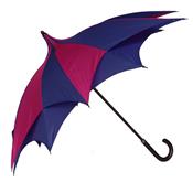 Parapluie pagode - étoile - mauve et rose
