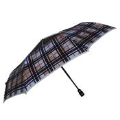 Parapluie pliant - automatique - chocolat - imprimé anglais