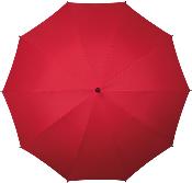 Grand parapluie de golf pour deux personnes - Résistant au vent - 10 baleines -  diamètre de 103 cm - Rouge