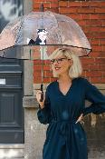 Parapluie transparent cloche pour femme - Petit chat