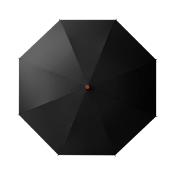 Parapluie de golf automatique - Resistant au vent - 120 cm de diamètre avec revêtement UV à l'intérieur - Manche en Bois - Noir