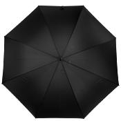 Grand parapluie automatique - Avec poignée courbée en bois -  noire