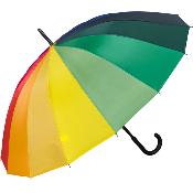 Grand parapluie golf imprimé arc en ciel - diamètre de 95 cm