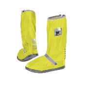 Couvre-chaussures hautes imperméables - Légers et pliables - Avec détails réfléchissants pour une meilleure visibilité - Taille M (40-42) - Jaune