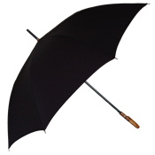 Parapluie long - Golf - Large 120 cm - fabrication française - Noir