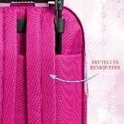 Sac à dos à roulettes Frozen 2 pour enfants - Poignée rétractable et roulettes - Bretelles rembourrées réglables - Taille unique