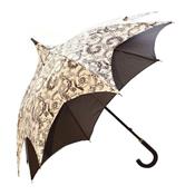 Parapluie pagode - D'Amazoni - étoile - noir et blanc motif