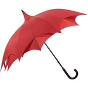 Parapluie étoile - ouverture manuelle - rouge