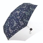 Mini parapluie pliant ultraléger et compact pour femme - Bleu médiéval