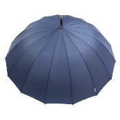 Automatique Grand parapluie golf - Résistant au vent - 16 baleines - Diamètre 114 cm - Bleu marine