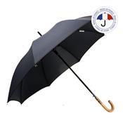 Parapluie AYRENS droit - demi golf - Ouverture automatique - Fabrication française - Noir