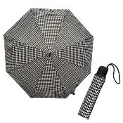 Parapluie pliant - Léger - Motif à carreaux noir et blanc