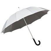 Grand parapluie droit - ouverture automatique - blanc