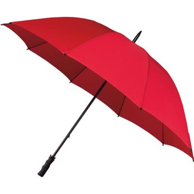 Grand parapluie de golf pour deux personnes - Résistant au vent - 10 baleines -  diamètre de 103 cm - Rouge
