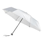 Parapluie pliable réfléchissant - Grande protection 95 cm - Modèle à trois volets - Argenté