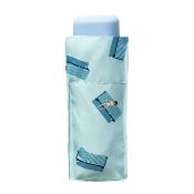 Mini parapluie pliant - Ultra léger et compact - Résistant au vent - Transat - Bleu