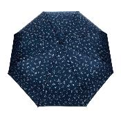 Parapluie pliable - Systèmes d'ouverture et de fermeture automatiques - Coupe-vent - Constellations dorées - Bleu