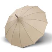 Parapluie pagode automatique - Diamètre 102 cm - 12 baleines - Beige ... pois blanc