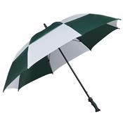 Parapluie de golf - manuel - vert et blanc