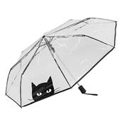 Parapluie pliant - automatique - transparent - chat