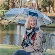Parapluie pliant - automatique - transparent - chat