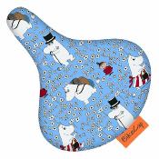 Housse de selle de vélo pour adolescents et adultes - Moomin Pretty Blue