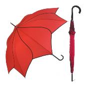 Parapluie long - Large 105 cm - Ouverture automatique - Rouge