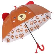 Parapluie cloche transparente fille - Ouverture automatique - Ours