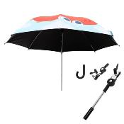 Parapluie poussette pour enfant - Avec poignée crochet facile à saisir - Poignée amovible et réglable - Intérieur noir - Dinosaure