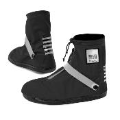 Couvre-chaussures basses imperméables - Légers et pliables - Avec détails réfléchissants pour une grande visibilité - Taille L (43-45) - Noir